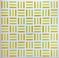 Francoise MORELLET, Tirets jaunes, Jaunes-verts, Jaunes orange