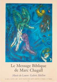 Marc CHAGALL, Le Message Biblique. La lutte de Jacob et de l’ange. Musee du Louvre. Paris