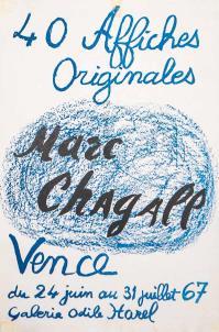 Marc CHAGALL, 40 Affiches Originales. Galerie Odile Harel