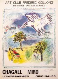 Marc CHAGALL, La Grand Corniche Art Club Frederic Gollong. Vence.