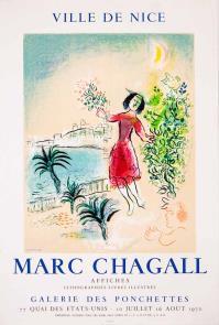 Marc CHAGALL, Marc Chagall. La baie de Nice. Galerie des Ponchettes. Nice