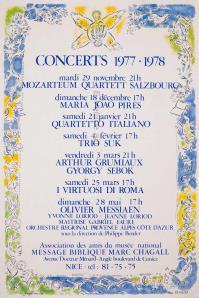 Marc CHAGALL, Posters for various Concerts